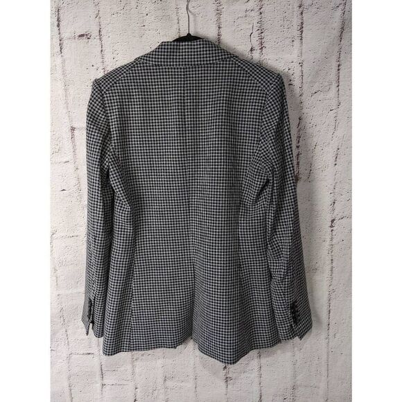 Veronica Beard Classic Long and Lean Dickey Blazer Black & White Jacket Size 10 - Picture 3 of 10